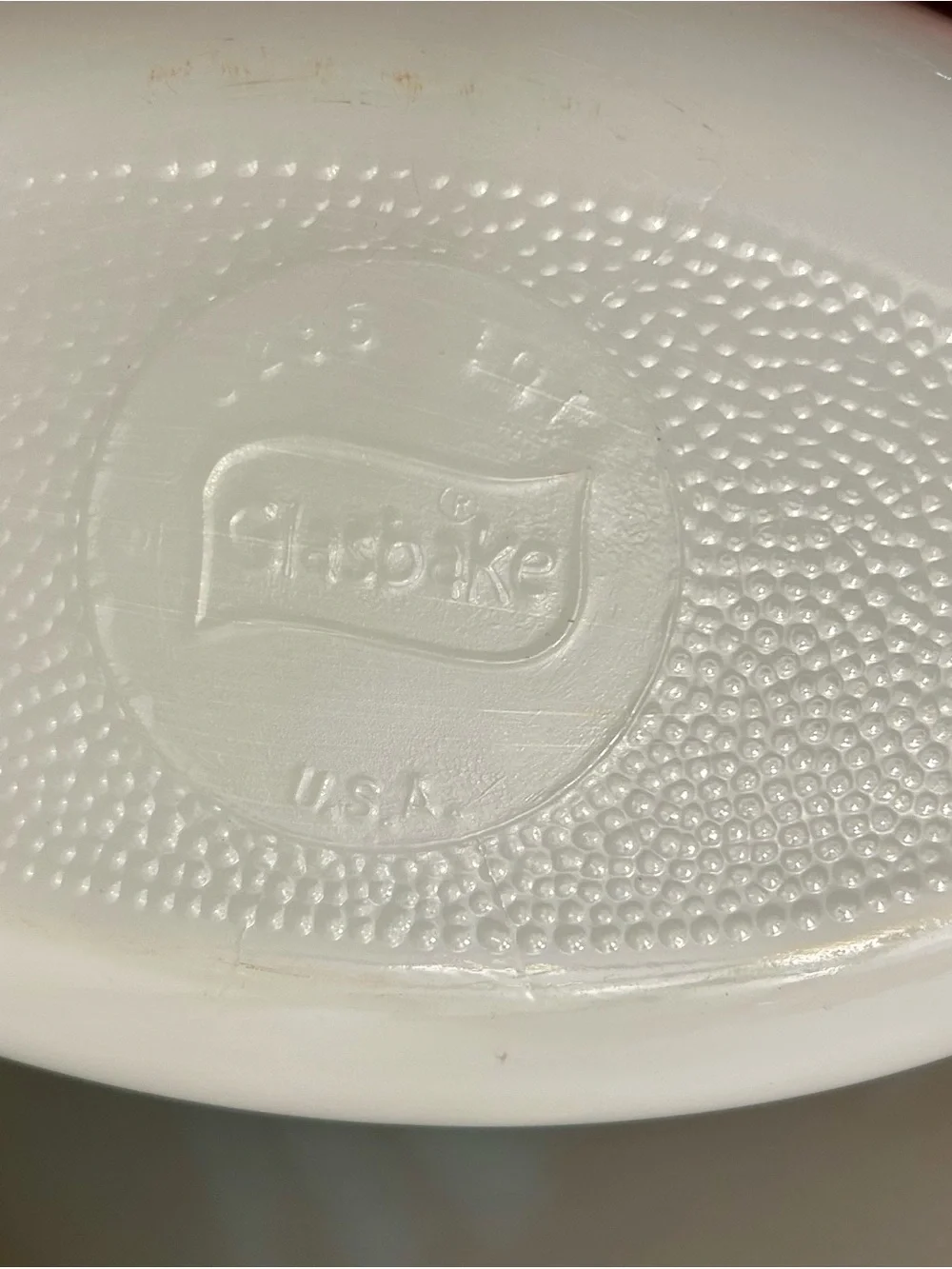 Rare Vintage glasbake milk  Glass Casserole Dish with Clear Lid